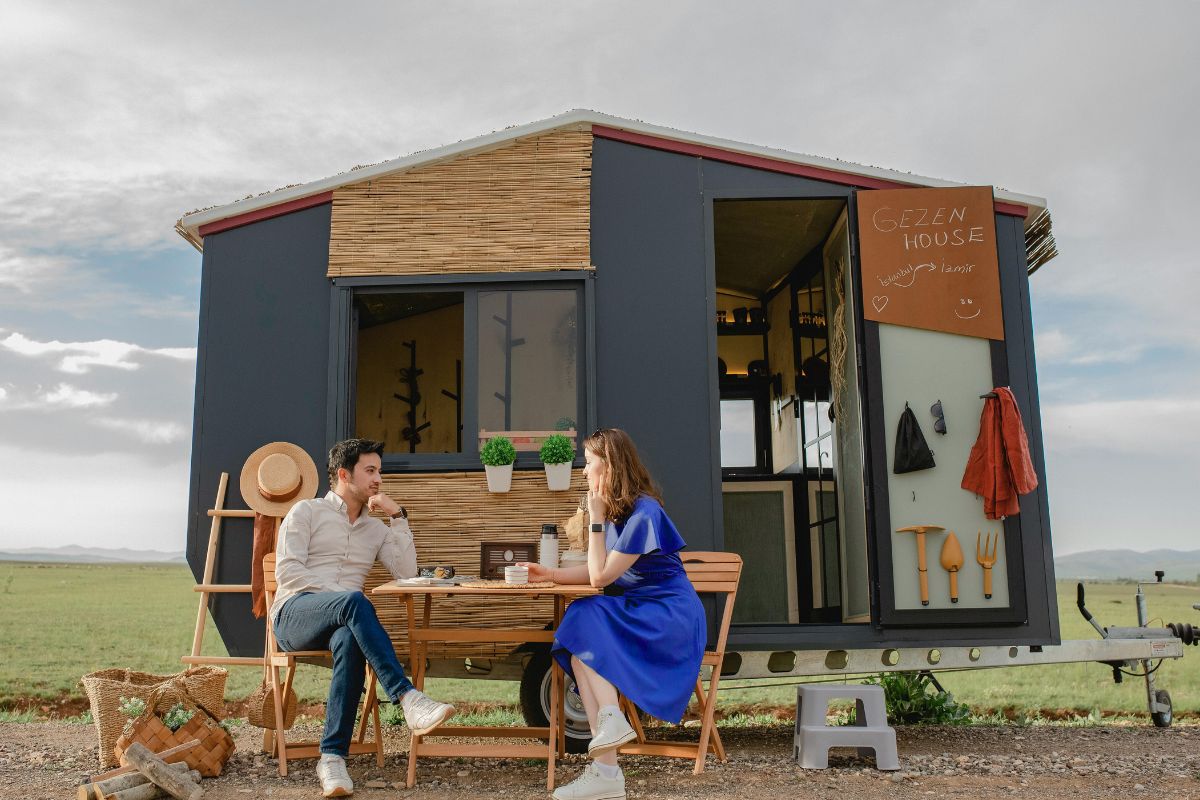 familles vivant en tiny house sur roues eavant