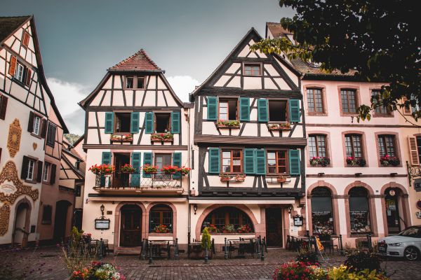 maison colorées Alsace