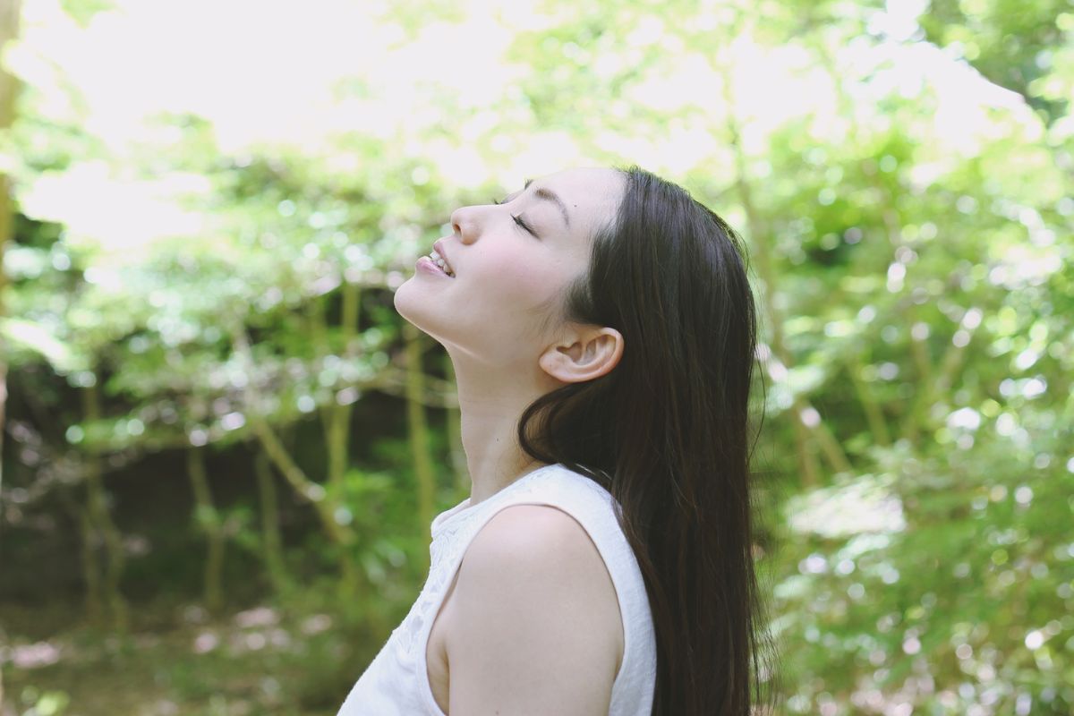 réapprendre respirer dans jardins de Normandie