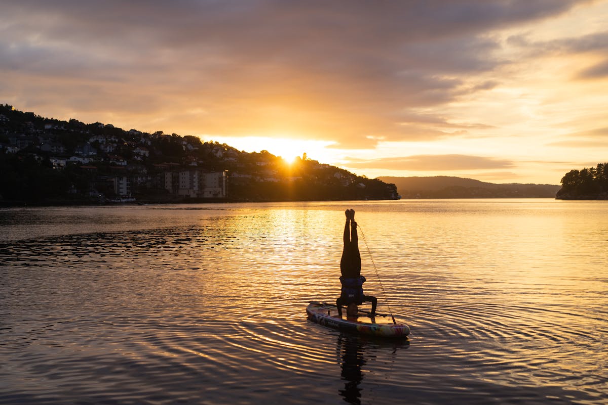paddle yoga sur lac d’Annecy