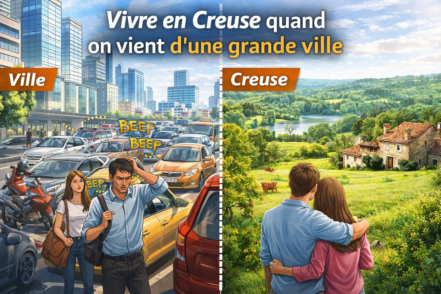 Vivre en Creuse quand on vient d'une grande ville