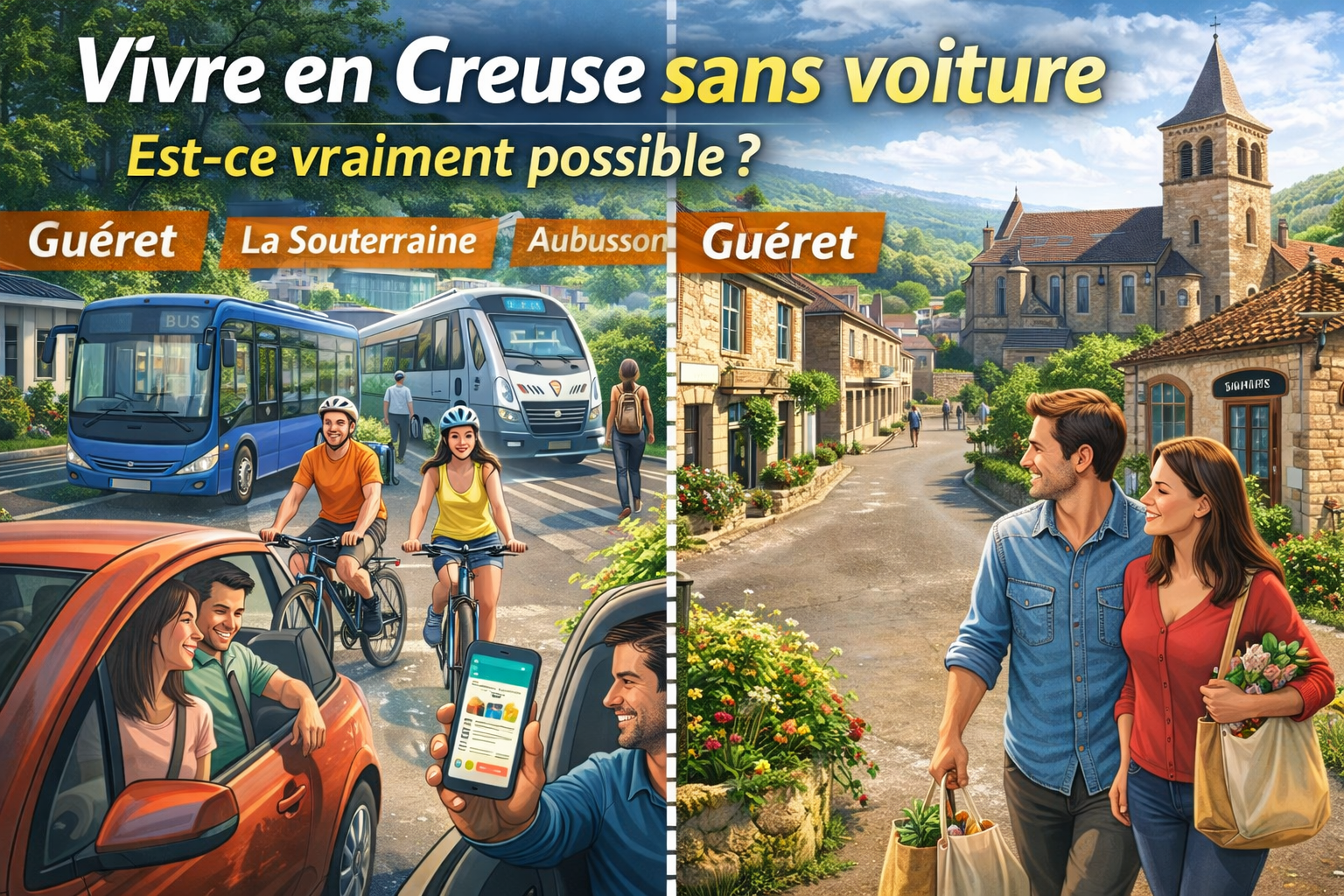 Vivre en Creuse sans voiture
